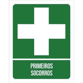 Kit 3 Placas Setor Verde Primeiros Socorros 36X46