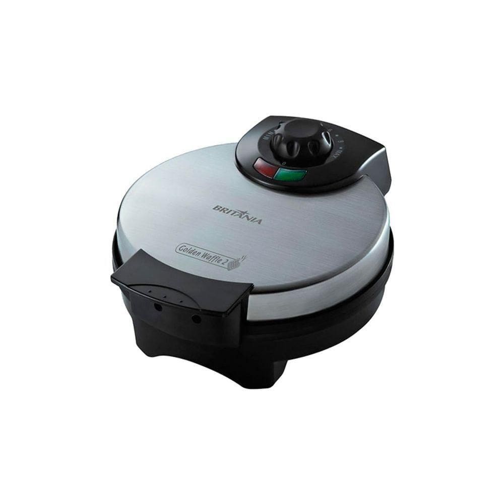 Máquina De Waffle Britânia Golden 850w Cinza 220v