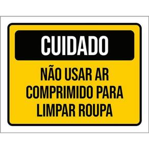 Kit 10 Placa Usar Ar Comprimido Limpar Roupa 36X46