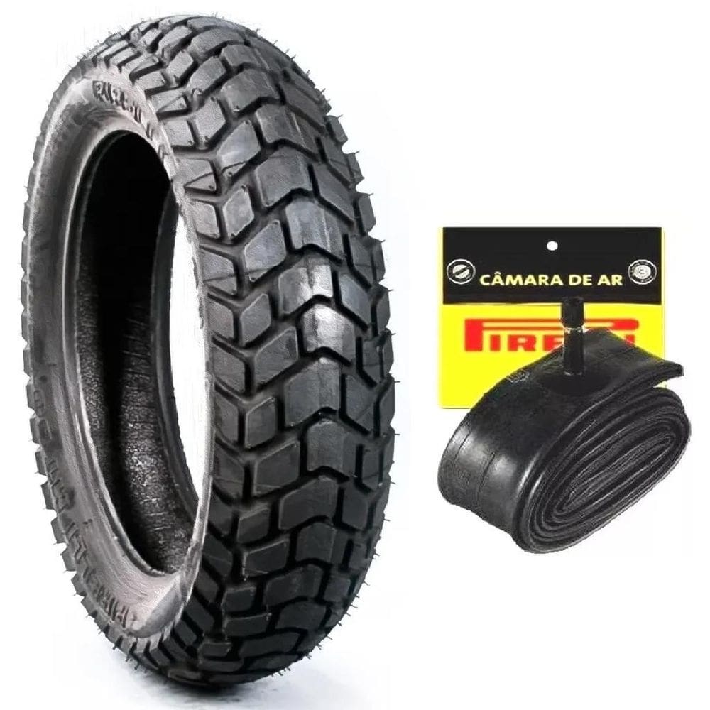 Pneu Pirelli 110/90-17 Mt60 (TT) 60p Nxr Bros 160 + CAMARA PIRELLI