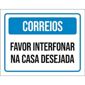 Kit 3 Placas Favor Interfonar Casa Desejada 36X46