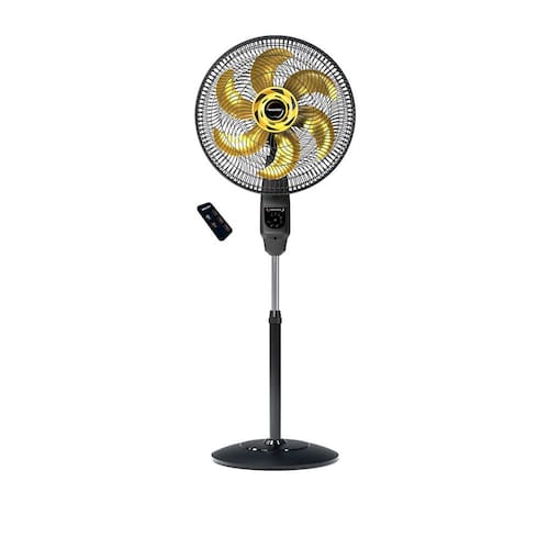 imagem-Ventilador de Coluna Mallory Chronos 40 Cm Preto e Dourado 220v