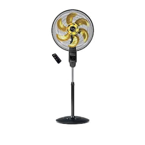 Ventilador de Coluna Mallory Chronos 40 Cm Preto e Dourado 127v
