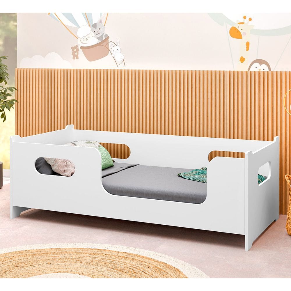Cama Berço Master Juvenil Montessoriana - Gd Móveis - Branco / Montessori