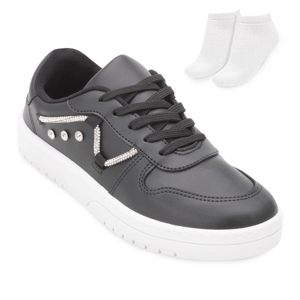 Tênis Casual Moleca e Meia ML24-57911