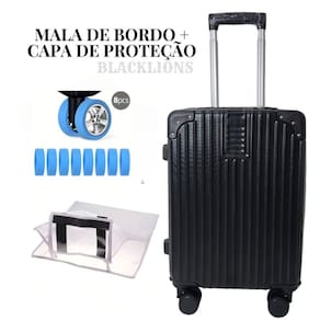 Mala Bordo 10Kg Mão Blogueirinha Frasqueira + Capa Proteção