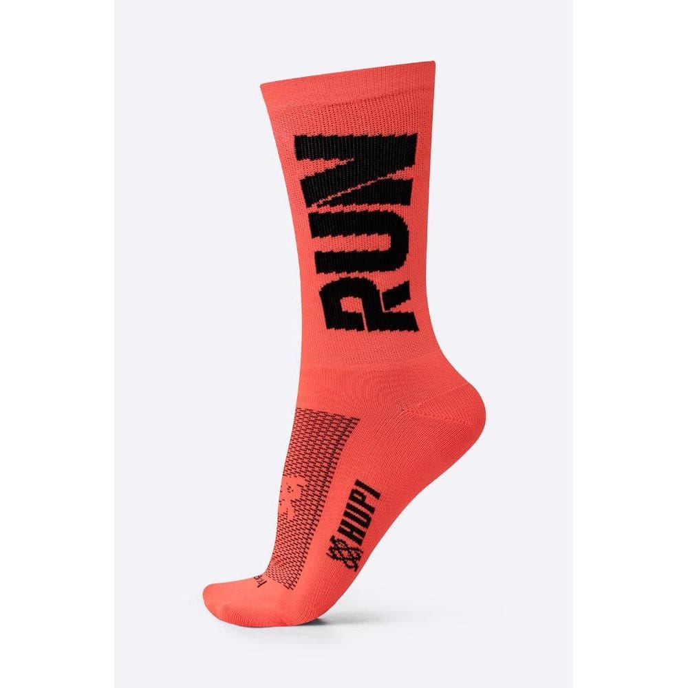 Meia de Corrida HUPI Run Laranja Neon 36-42