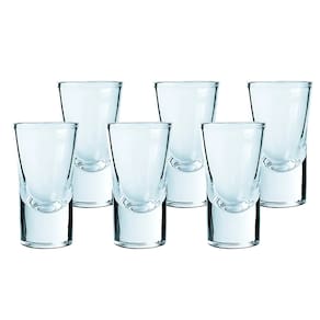 Jogo Copos de Dose Shot e Aperitivo de Vidro 30ml com 6 Peças