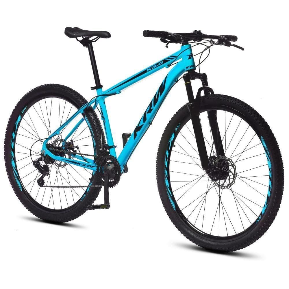 Bicicleta Aro 29 Krw Alumínio 24 Vel Freio A Disco X52 Cor:azul/preto;tamanho Quadro:17 Azul/preto