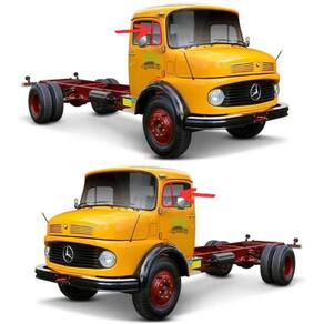 Par Borracha Vidro Vento Caminhao Mercedes Mb