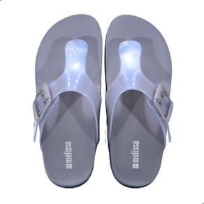 Tamanco Melissa Cozy Flip Flop Adulto Cinza/Azul Perolado