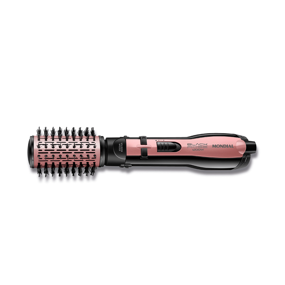 Escova Rotativa Mondial ER-10 1200W Golden Rose Preto 220V
