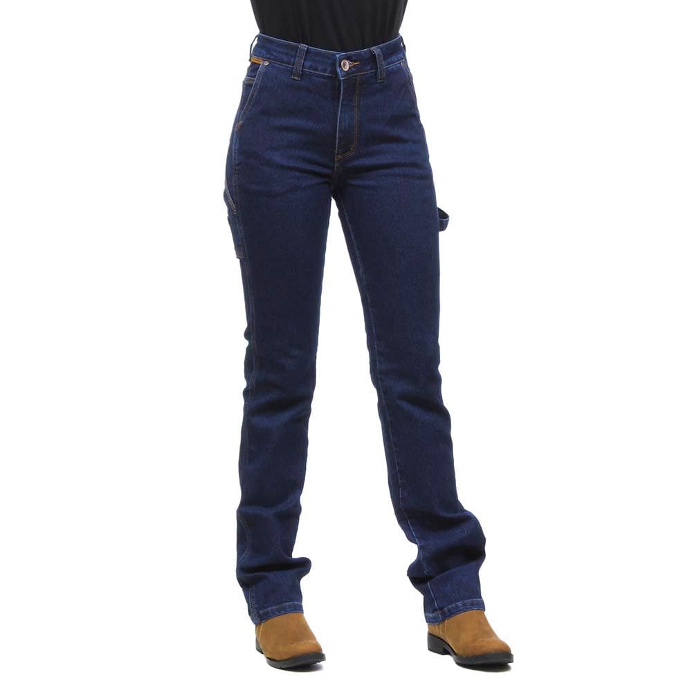 Calça Jeans Feminina Carpinteira Azul com Elastano Os Vaqueiros 32231