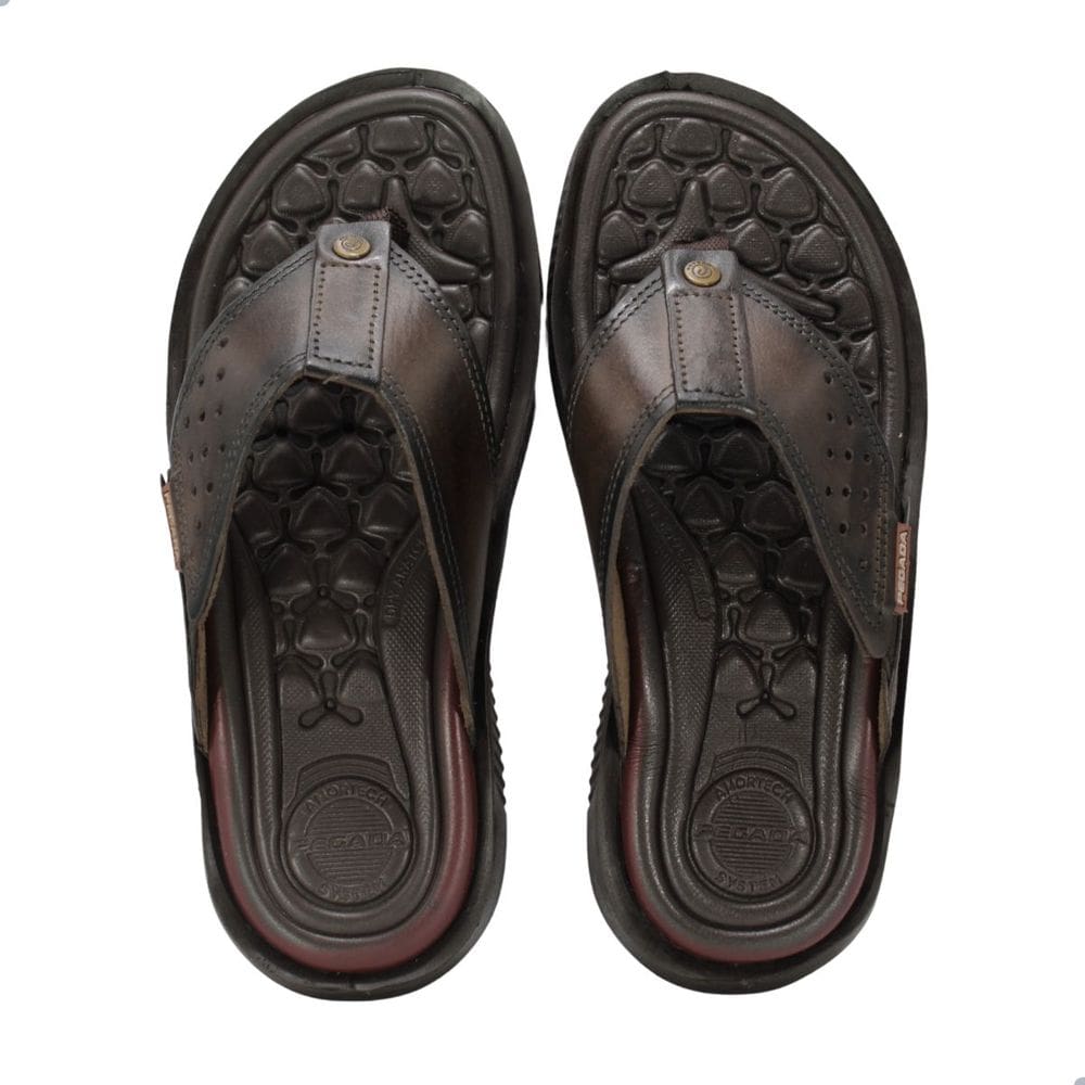 Chinelo Masculino Pegada Marrom
