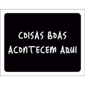 Kit 10 Placas Decorativa Coisas Boas Acontecem Aqui 36X46
