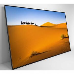 Quadro Camelos Deserto Saara Medidas 120x80 Cm Tipo De Impressão Tecido Canvas