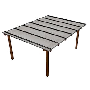 Kit Policarbonato Branco Refletivo 6mm 4,00m X 3,00m - Perfis Naturais
