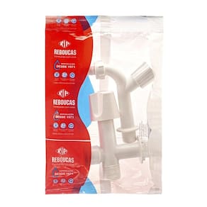 Torneira Rebouças Tanque Máquina Lavar 1/2X3/4 Branca Volante Branco