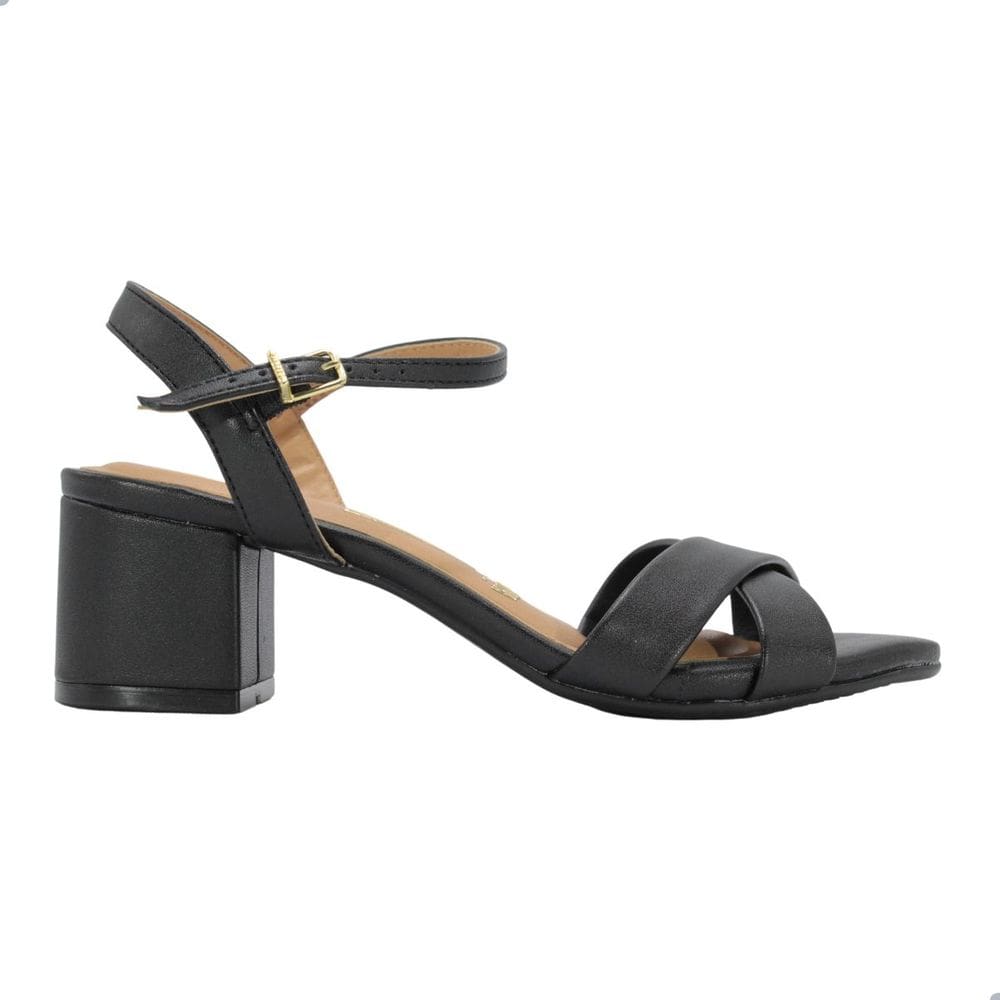 Sandália Vizzano Preto Salto Médio 6291.927