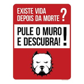 Kit 5 Placas Existe Vida Depois Morte Pule Muro 36X46