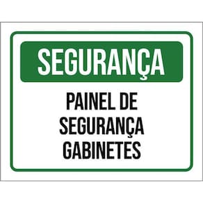 Kit 3 Placas Segurança Painel Gaginetes 36X46