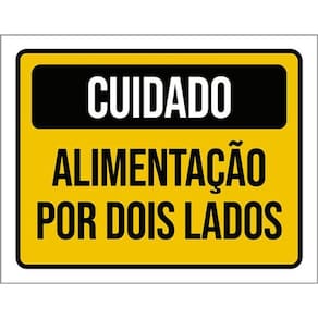 Kit 10 Placas Cuidado Alimentação Dois Lados 36X46