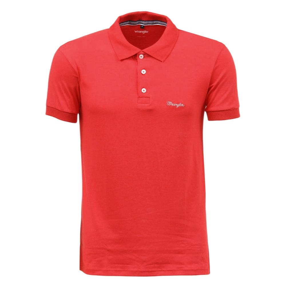 Camiseta Gola Polo Masculina Vermelha Wrangler 36008