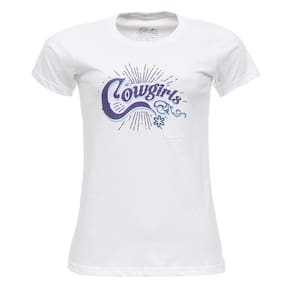 Camiseta Feminina Branca Baby Look Tuff 27446