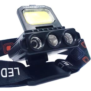 Lanterna de Cabeça de Sensor com COB e LED - Luatek LT-390