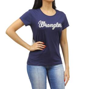 Camiseta Feminina Wrangler Azul 34428