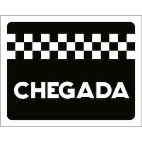 Kit 10 Placas Linha De Chegada 36X46