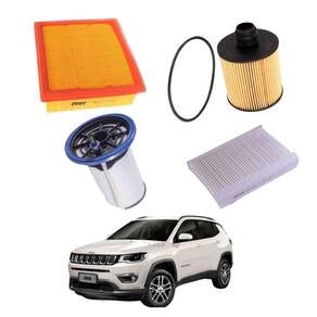 Kit Filtro Troca de Óleo Compass 2.0 2016 A 2021 WKL142 Wega