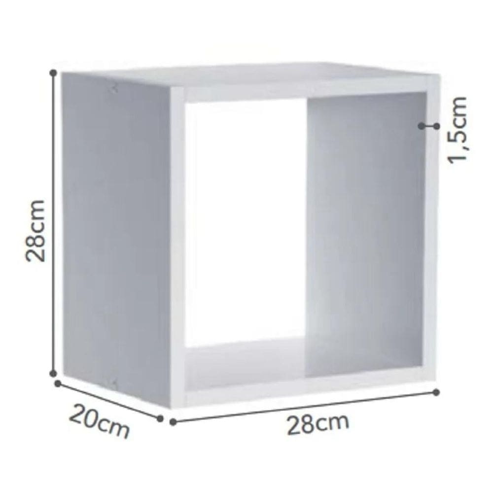 Nicho Prateleira Simples Decorativo Colors Quadrado