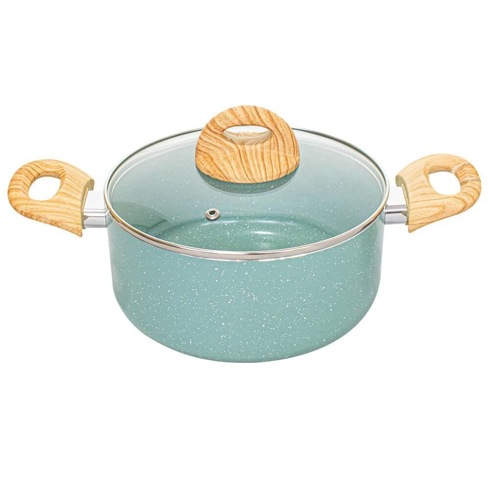 Panela Caçarola de Indução Antiaderente Ceramic Life Botanika 22cm - Brinox