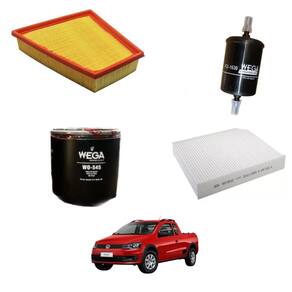 Kit Filtro Troca Óleo Saveiro 2016 A 2024 WKL305 Wega