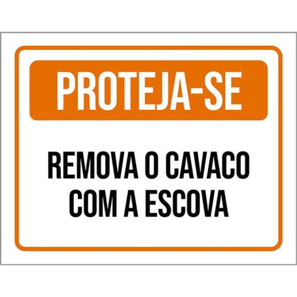 Kit 3 Placas De Proteja-Se Remova Cacaco Escova 36X46