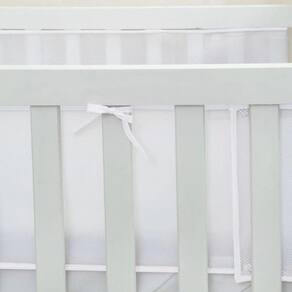 Tela Protetora Lateral De Berço Para Mini Berço Branco