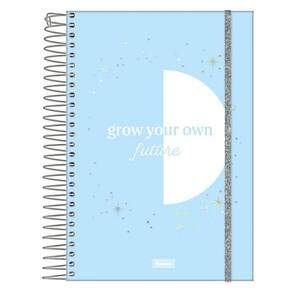 Caderno Universitário Fluor Mix Soft 10 Matérias Azul Foroni