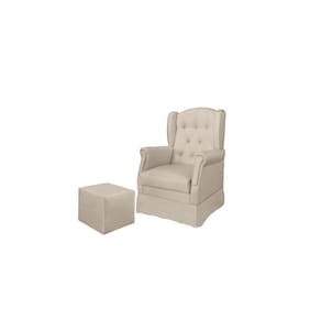 Poltrona Amamentação Balanço Letícia c/Puff Reto K-1011 - Montanaris Decor