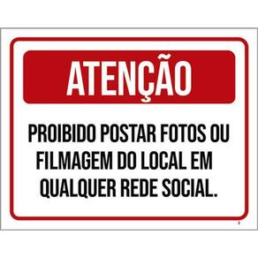 Kit 10 Placa Postar Fotos Filmag Local 36X46