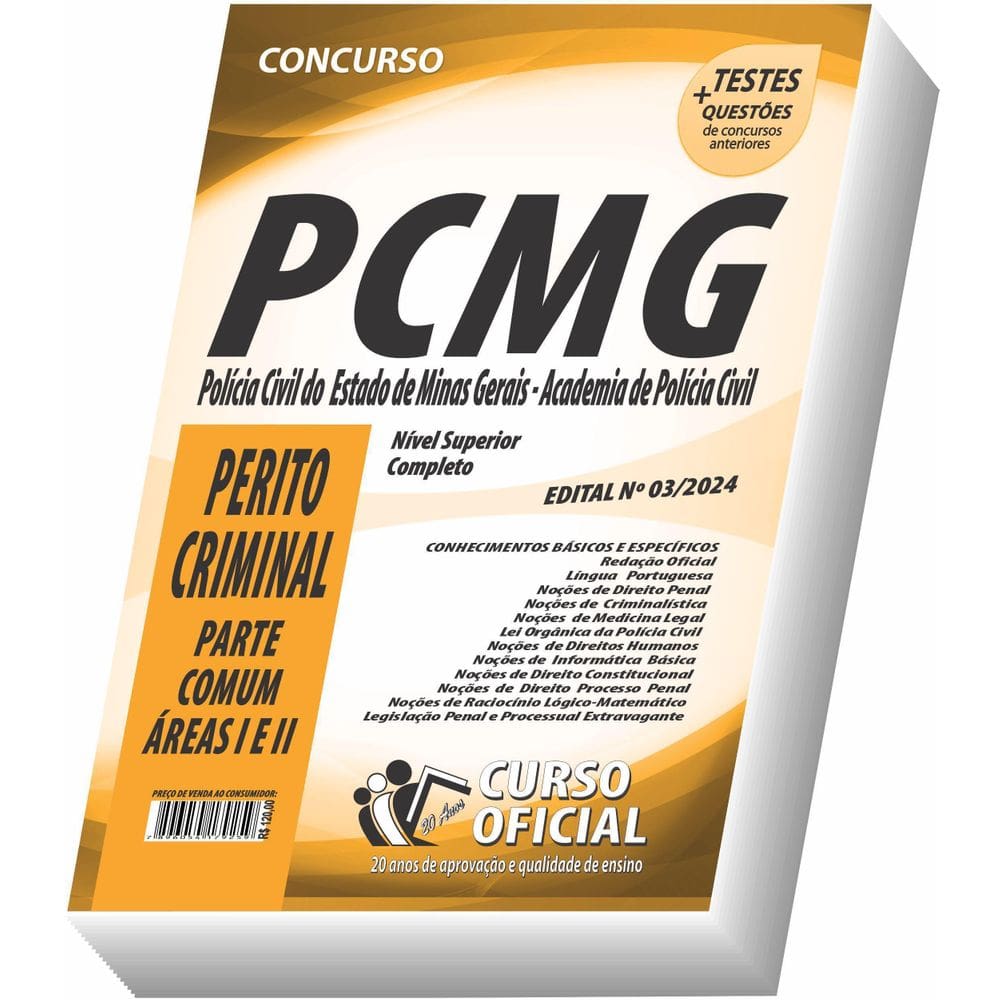 Apostila Pc-Mg Perito Criminal - Parte Comum As Áreas I E Ii