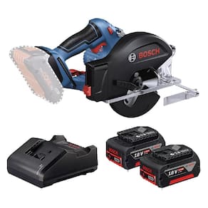 Serra Circular 18V Carregador 2 Baterias Gkm 18V-50 Bosch