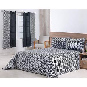 Jogo Lençol 4 Peças Cama Viúva 2,03Mx1,20Mx30Cm 100% Algodão