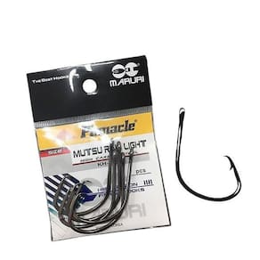 Anzol Pinnacle Mutsu Ring Light Black Nº 3/0 2,90Cm 10 Peças
