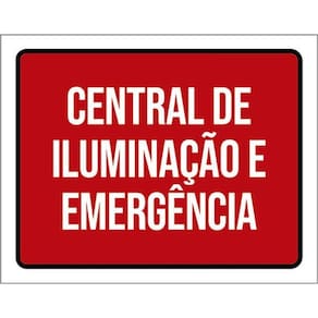 Kit 3 Placas Central Iluminação Emergência 36X46