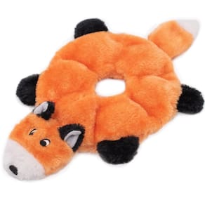 Pelúcia Loopy Zippypaws Brinquedo Raposa com Apito sem recheio para cães pequenos e médios