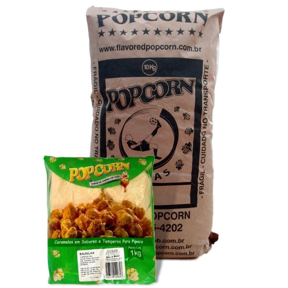 Caramelo Para Pipoca Doce - Sabor Baunilha 10Kg