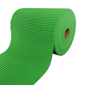 Tapete Emborrachado Antiderrapante 15M X 45Cm Rolo Verde
