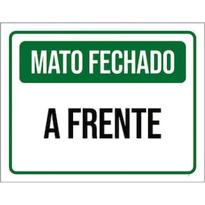 Kit 10 Placas De Mato Fechado A Frente 36X46