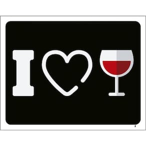 Kit 3 Placas I Love Wine 36X46